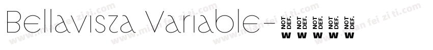 Bellavista Variable字体转换